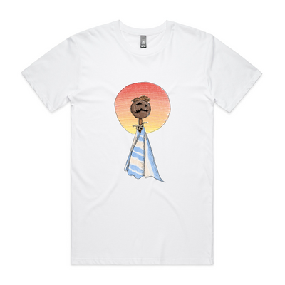Milky Joe Tee by Lonely Kids Club. All clothing from our T-shirts to our shorts and hoodies are ethically made, and printed packed and shipped from Sydney.