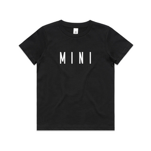 Mini Matching Kids Tee by Lonely Kids Club. All clothing from our T-shirts to our shorts and hoodies are ethically made, and printed packed and shipped from Sydney.