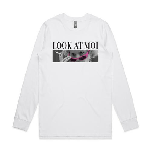 Look At Moi Tee by Lonely Kids Club. All clothing from our T-shirts to our shorts and hoodies are ethically made, and printed packed and shipped from Sydney.