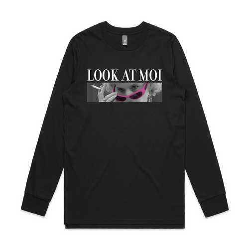 Look At Moi Tee by Lonely Kids Club. All clothing from our T-shirts to our shorts and hoodies are ethically made, and printed packed and shipped from Sydney.