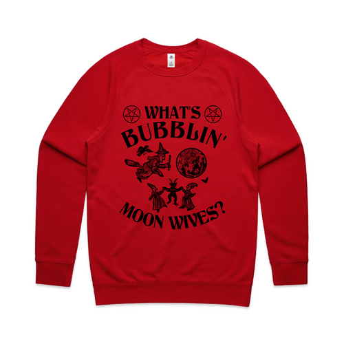Moon Wives Jumper by Lonely Kids Club. All clothing from our T-shirts to our shorts and hoodies are ethically made, and printed packed and shipped from Sydney.