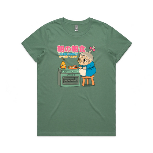 Morning Breakfast Tee by Lonely Kids Club. All clothing from our T-shirts to our shorts and hoodies are ethically made, and printed packed and shipped from Sydney.