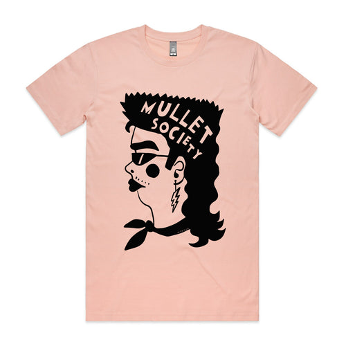 Mullet Society Tee by Lonely Kids Club. All clothing from our T-shirts to our shorts and hoodies are ethically made, and printed packed and shipped from Sydney.