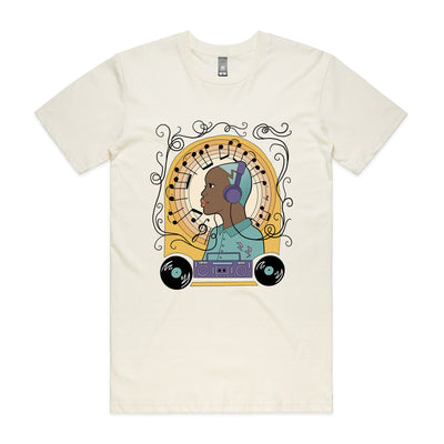 Musiac Tee by Lonely Kids Club. All clothing from our T-shirts to our shorts and hoodies are ethically made, and printed packed and shipped from Sydney.