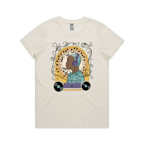 Musiac Tee by Lonely Kids Club. All clothing from our T-shirts to our shorts and hoodies are ethically made, and printed packed and shipped from Sydney.