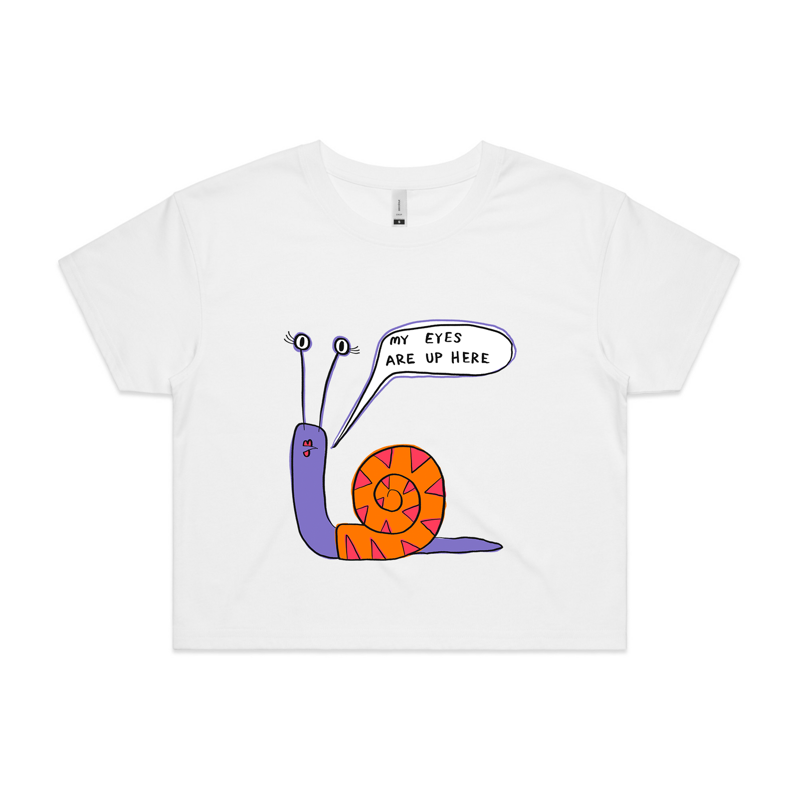 My Eyes Are Up Here Tee
