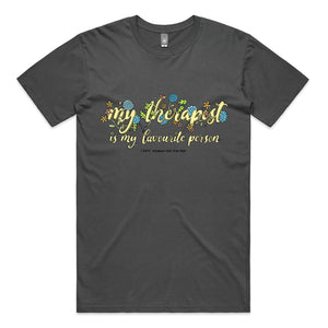 My Therapist Tee by Lonely Kids Club. All clothing from our T-shirts to our shorts and hoodies are ethically made, and printed packed and shipped from Sydney.