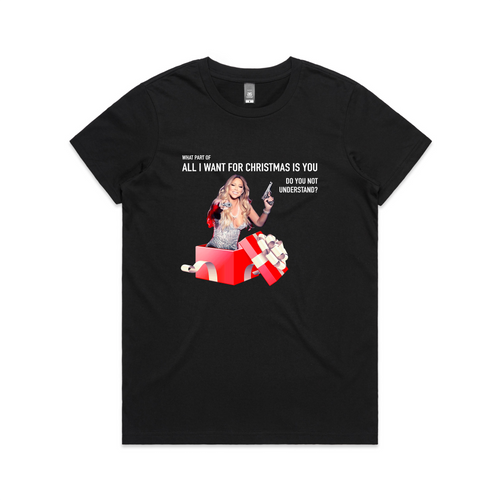 NRA Mariah Carey Tee by Lonely Kids Club. All clothing from our T-shirts to our shorts and hoodies are ethically made, and printed packed and shipped from Sydney.