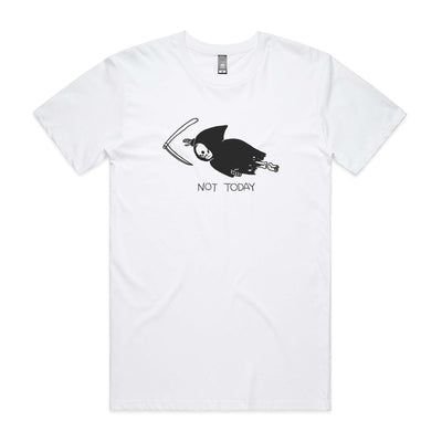 Not Today Tee by Lonely Kids Club. All clothing from our T-shirts to our shorts and hoodies are ethically made, and printed packed and shipped from Sydney.