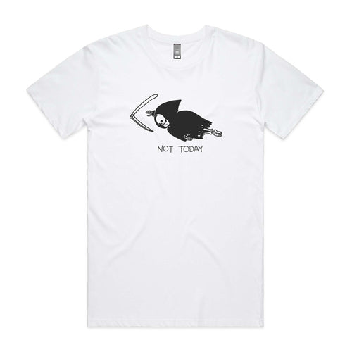 Not Today Tee by Lonely Kids Club. All clothing from our T-shirts to our shorts and hoodies are ethically made, and printed packed and shipped from Sydney.