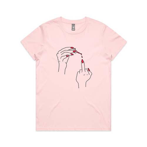 Nail Polish Tee by Lonely Kids Club. All clothing from our T-shirts to our shorts and hoodies are ethically made, and printed packed and shipped from Sydney.