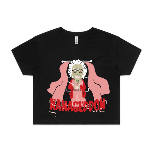 Nanageddon Tee by Lonely Kids Club. All clothing from our T-shirts to our shorts and hoodies are ethically made, and printed packed and shipped from Sydney.