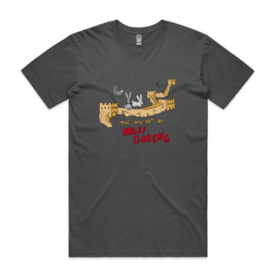 Nasi Goreng Tee by Lonely Kids Club. All clothing from our T-shirts to our shorts and hoodies are ethically made, and printed packed and shipped from Sydney.