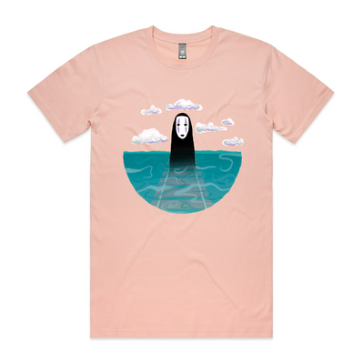 No-Face Tracks Tee by Lonely Kids Club. All clothing from our T-shirts to our shorts and hoodies are ethically made, and printed packed and shipped from Sydney.