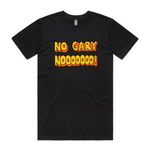No Gary Tee by Lonely Kids Club. All clothing from our T-shirts to our shorts and hoodies are ethically made, and printed packed and shipped from Sydney.