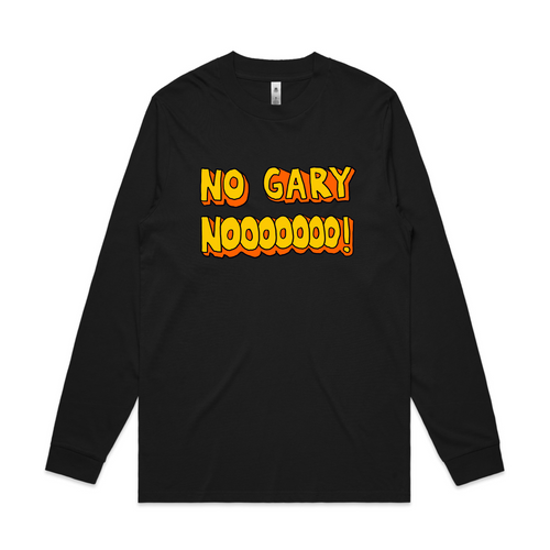 No Gary Tee by Lonely Kids Club. All clothing from our T-shirts to our shorts and hoodies are ethically made, and printed packed and shipped from Sydney.