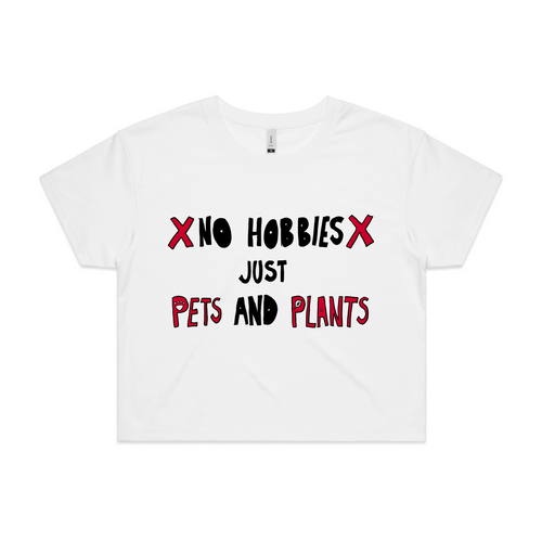 No Hobbies Tee by Lonely Kids Club. All clothing from our T-shirts to our shorts and hoodies are ethically made, and printed packed and shipped from Sydney.