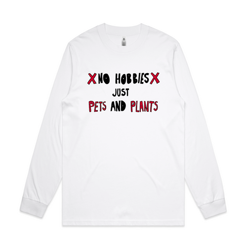 No Hobbies Tee by Lonely Kids Club. All clothing from our T-shirts to our shorts and hoodies are ethically made, and printed packed and shipped from Sydney.