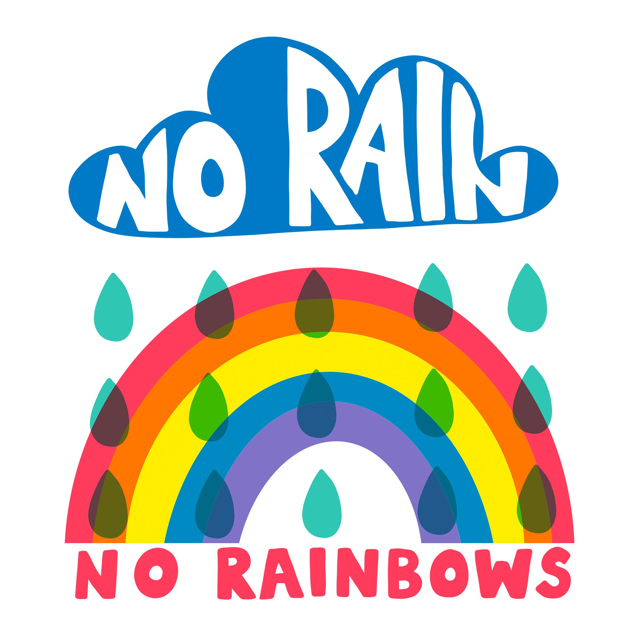 No Rain No Rainbows Tee