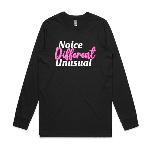Noice Different Unusual Tee by Lonely Kids Club. All clothing from our T-shirts to our shorts and hoodies are ethically made, and printed packed and shipped from Sydney.