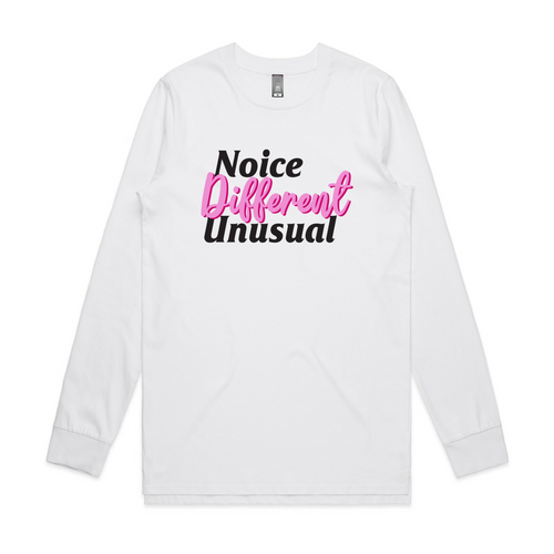 Noice Different Unusual Tee by Lonely Kids Club. All clothing from our T-shirts to our shorts and hoodies are ethically made, and printed packed and shipped from Sydney.