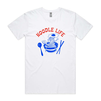 Noodle Life Tee by Lonely Kids Club. All clothing from our T-shirts to our shorts and hoodies are ethically made, and printed packed and shipped from Sydney.