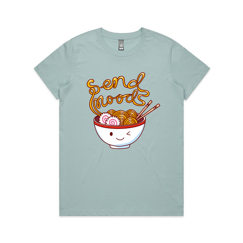 Noods Tee by Lonely Kids Club. All clothing from our T-shirts to our shorts and hoodies are ethically made, and printed packed and shipped from Sydney.