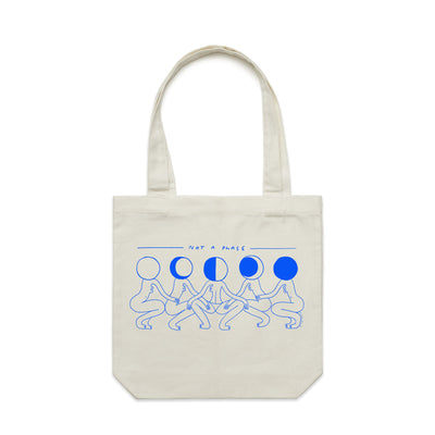 Not A Phase Tote by Lonely Kids Club. All clothing from our T-shirts to our shorts and hoodies are ethically made, and printed packed and shipped from Sydney.