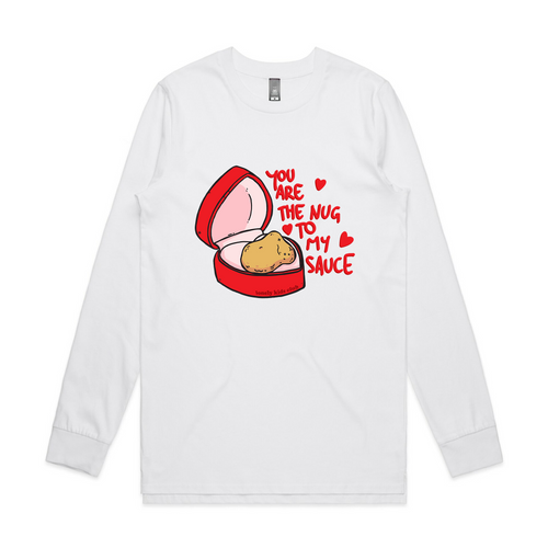Nugget To My Sauce Tee by Lonely Kids Club. All clothing from our T-shirts to our shorts and hoodies are ethically made, and printed packed and shipped from Sydney.
