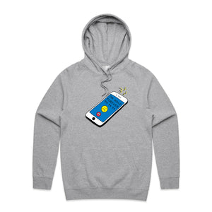 On Hold Forever Hoodie by Lonely Kids Club. All clothing from our T-shirts to our shorts and hoodies are ethically made, and printed packed and shipped from Sydney.