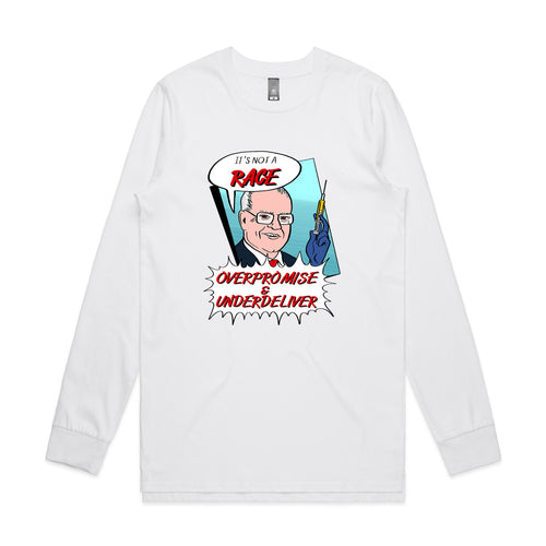 Overpromise & Underdeliver Tee by Lonely Kids Club. All clothing from our T-shirts to our shorts and hoodies are ethically made, and printed packed and shipped from Sydney.