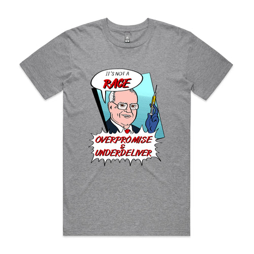 Overpromise & Underdeliver Tee by Lonely Kids Club. All clothing from our T-shirts to our shorts and hoodies are ethically made, and printed packed and shipped from Sydney.