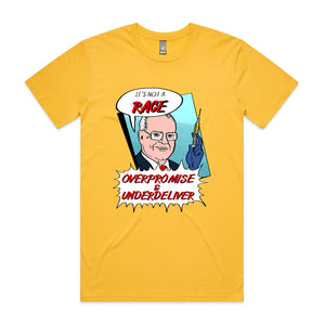 Overpromise & Underdeliver Tee by Lonely Kids Club. All clothing from our T-shirts to our shorts and hoodies are ethically made, and printed packed and shipped from Sydney.