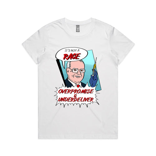 Overpromise & Underdeliver Tee by Lonely Kids Club. All clothing from our T-shirts to our shorts and hoodies are ethically made, and printed packed and shipped from Sydney.