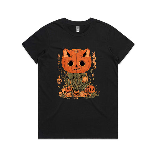 Great Pumpkin Cat Tee by Lonely Kids Club. All clothing from our T-shirts to our shorts and hoodies are ethically made, and printed packed and shipped from Sydney.