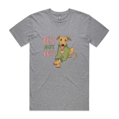 Pets Not Bets Tee by Lonely Kids Club. All clothing from our T-shirts to our shorts and hoodies are ethically made, and printed packed and shipped from Sydney.