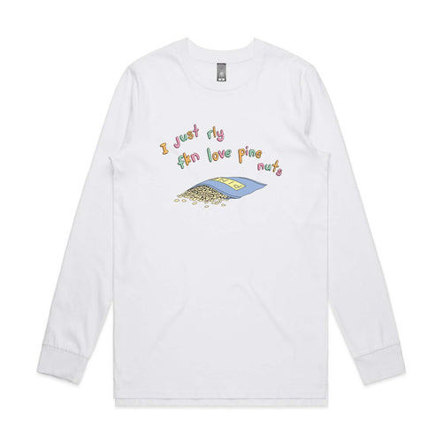 Pine Nuts Tee by Lonely Kids Club. All clothing from our T-shirts to our shorts and hoodies are ethically made, and printed packed and shipped from Sydney.