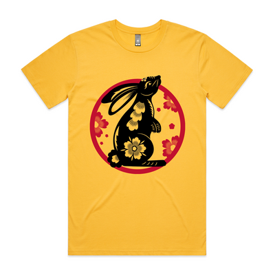 Papercut Rabbit Tee by Lonely Kids Club. All clothing from our T-shirts to our shorts and hoodies are ethically made, and printed packed and shipped from Sydney.