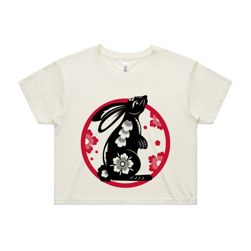 Papercut Rabbit Tee by Lonely Kids Club. All clothing from our T-shirts to our shorts and hoodies are ethically made, and printed packed and shipped from Sydney.