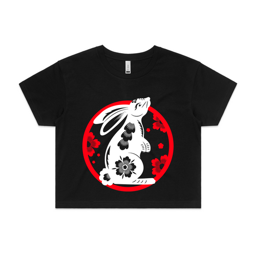 Papercut Rabbit Tee by Lonely Kids Club. All clothing from our T-shirts to our shorts and hoodies are ethically made, and printed packed and shipped from Sydney.