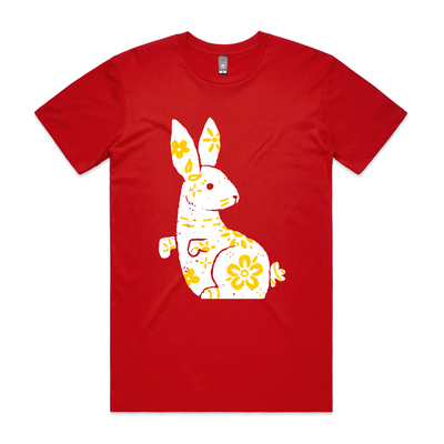 Patterned Bunny Tee by Lonely Kids Club. All clothing from our T-shirts to our shorts and hoodies are ethically made, and printed packed and shipped from Sydney.