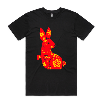 Patterned Bunny Tee by Lonely Kids Club. All clothing from our T-shirts to our shorts and hoodies are ethically made, and printed packed and shipped from Sydney.