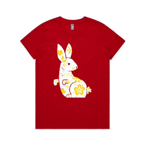 Patterned Bunny Tee by Lonely Kids Club. All clothing from our T-shirts to our shorts and hoodies are ethically made, and printed packed and shipped from Sydney.