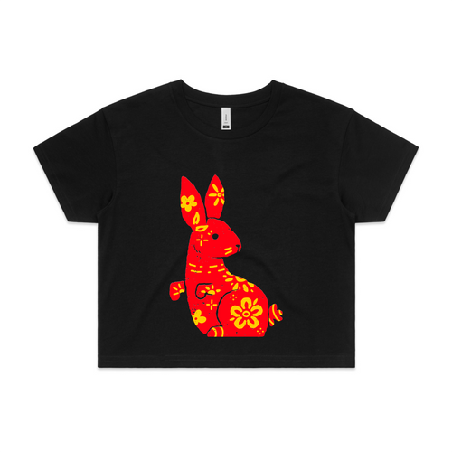 Patterned Bunny Tee by Lonely Kids Club. All clothing from our T-shirts to our shorts and hoodies are ethically made, and printed packed and shipped from Sydney.