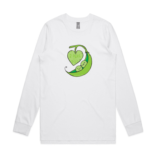 2 Peas Tee by Lonely Kids Club. All clothing from our T-shirts to our shorts and hoodies are ethically made, and printed packed and shipped from Sydney.