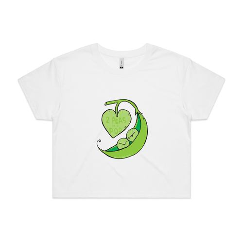 2 Peas Tee by Lonely Kids Club. All clothing from our T-shirts to our shorts and hoodies are ethically made, and printed packed and shipped from Sydney.