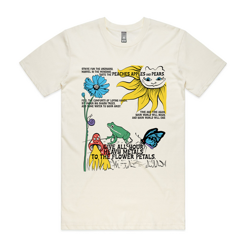 Phebe Starr Poem Tee by Lonely Kids Club. All clothing from our T-shirts to our shorts and hoodies are ethically made, and printed packed and shipped from Sydney.
