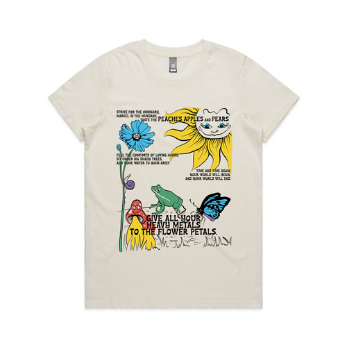 Phebe Starr Poem Tee by Lonely Kids Club. All clothing from our T-shirts to our shorts and hoodies are ethically made, and printed packed and shipped from Sydney.