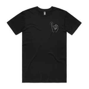 Pinkie Tee by Lonely Kids Club. All clothing from our T-shirts to our shorts and hoodies are ethically made, and printed packed and shipped from Sydney.