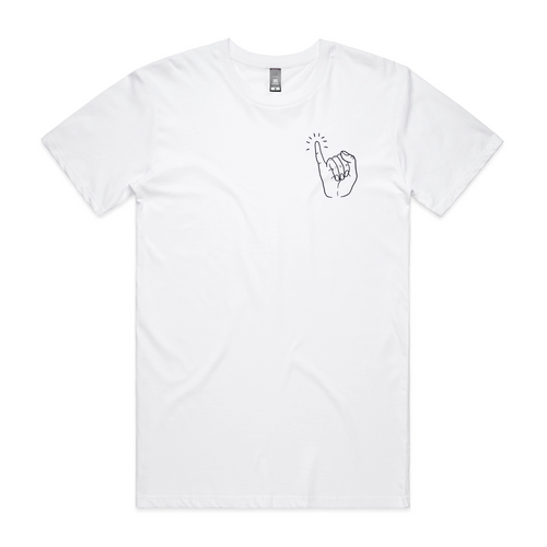 Pinkie Tee by Lonely Kids Club. All clothing from our T-shirts to our shorts and hoodies are ethically made, and printed packed and shipped from Sydney.